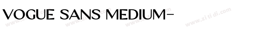 Vogue Sans Medium字体转换